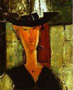 Amedeo Modigliani Madame Pompadour by Modigliani oil painting artist